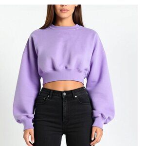 Wild Fable Size Small Lavender Crew Neck Pullover Sweatshirt (B49)